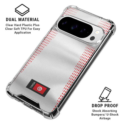 Tunisia Soccer Flag Google Pixel 10 Pro Clear Case